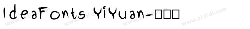 IdeaFonts YiYuan字体转换